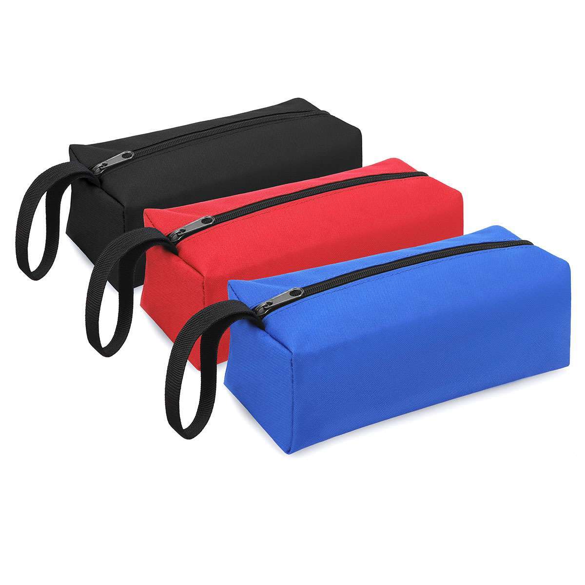 1-3pc Canvas Tool Pouch Bag Zipper Small Multipurpose Organizer Pouch Heavy Duty