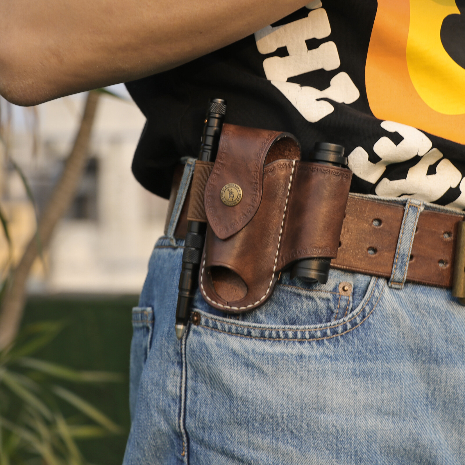 Leather Knife Sheath EDC Pliers Belt Pouch Knives Holster-Special Offer