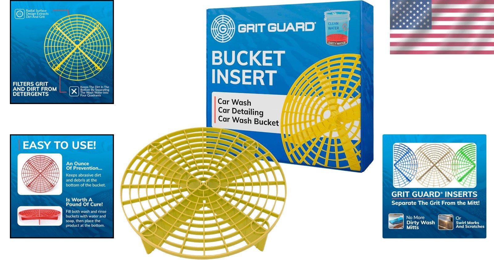 Ultimate 10″ Yellow Bucket Insert – Protect Your Vehicle with Easy-to-Use Filter
