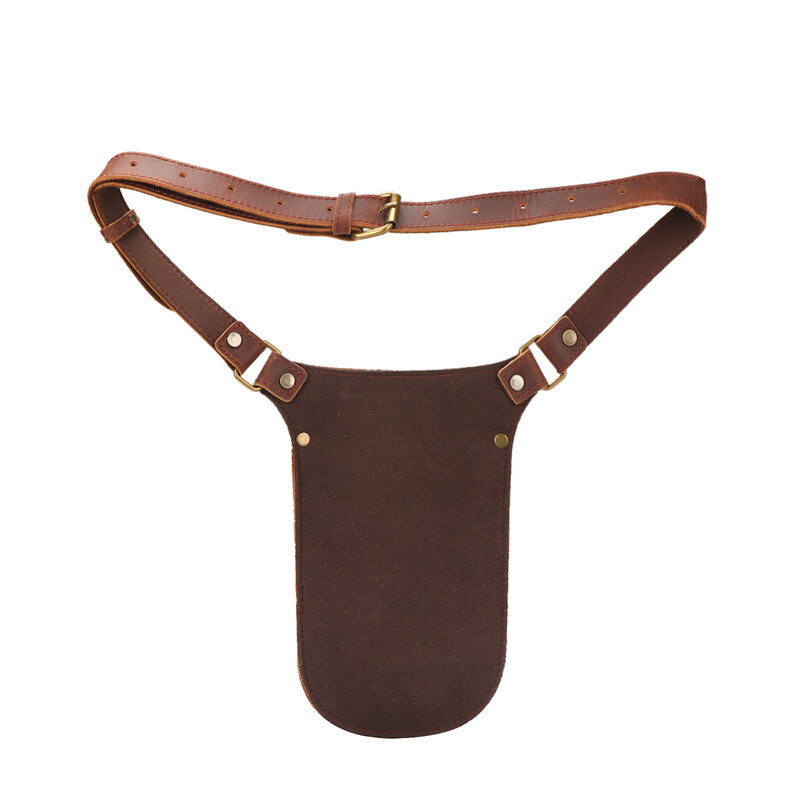 TOURBON Leather Gardening Belt Pouch Florist Organizer Waist Bag Tools Holster