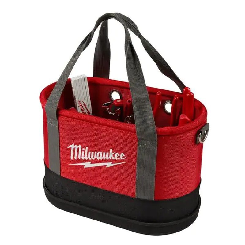 Milwaukee Oval Tool Bag Aerial Water Resistant 14.5 In.