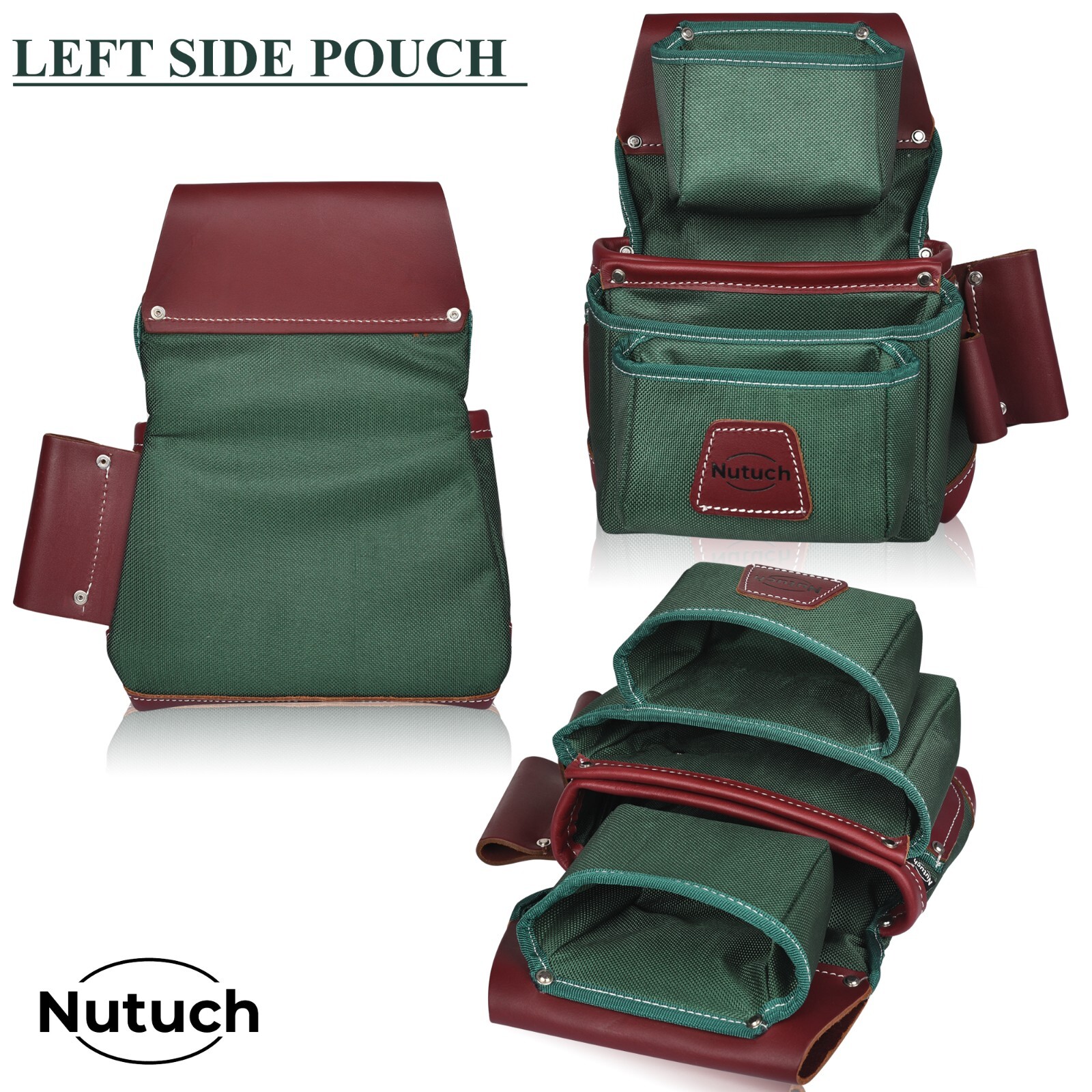 NUTUCH Nylon and Leather Tool Belt | Carpenter Tool Belts | Electrician