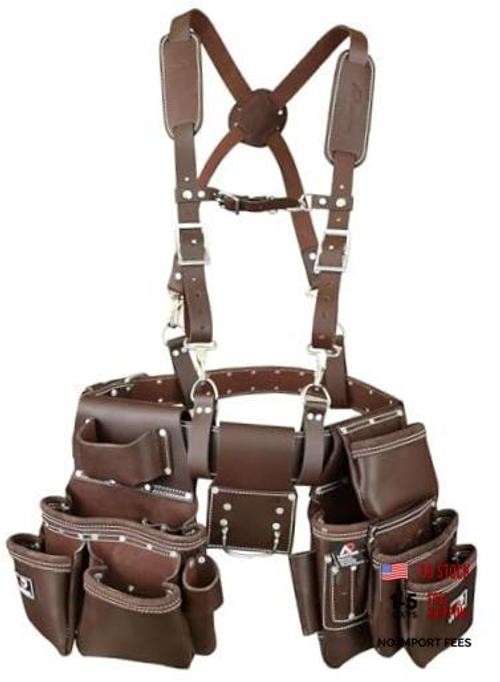 AP-LEATHER PRO-19 100% Genuine Full Grain Leather Tool Chocolate Brown
