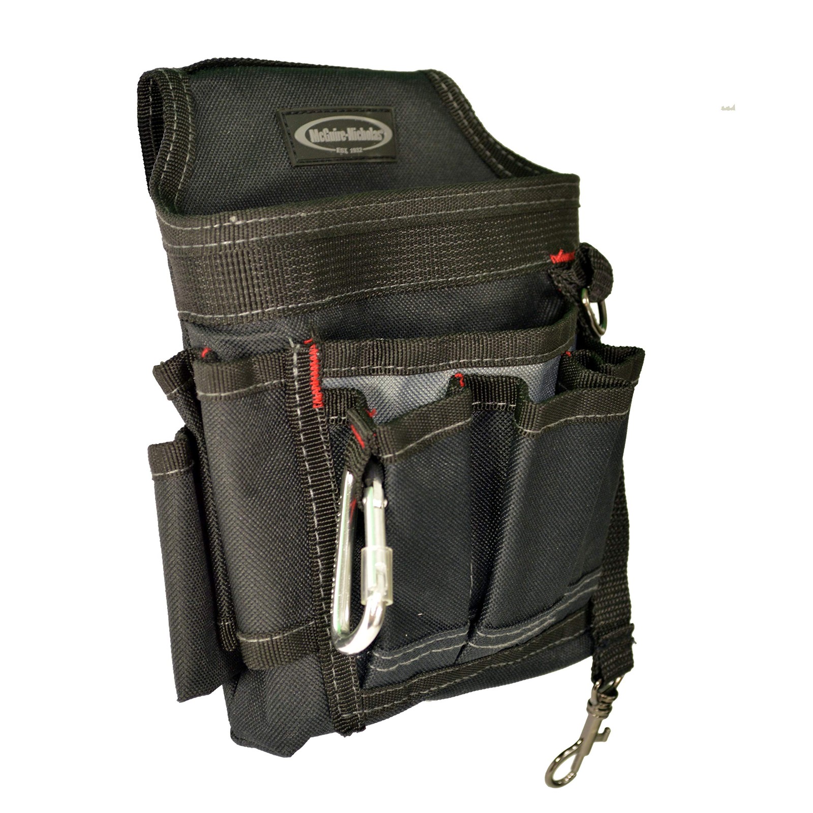 McGuire-Nicholas 8 in. W x 8 H Polyester Tool Pouch 7 One Size, Black