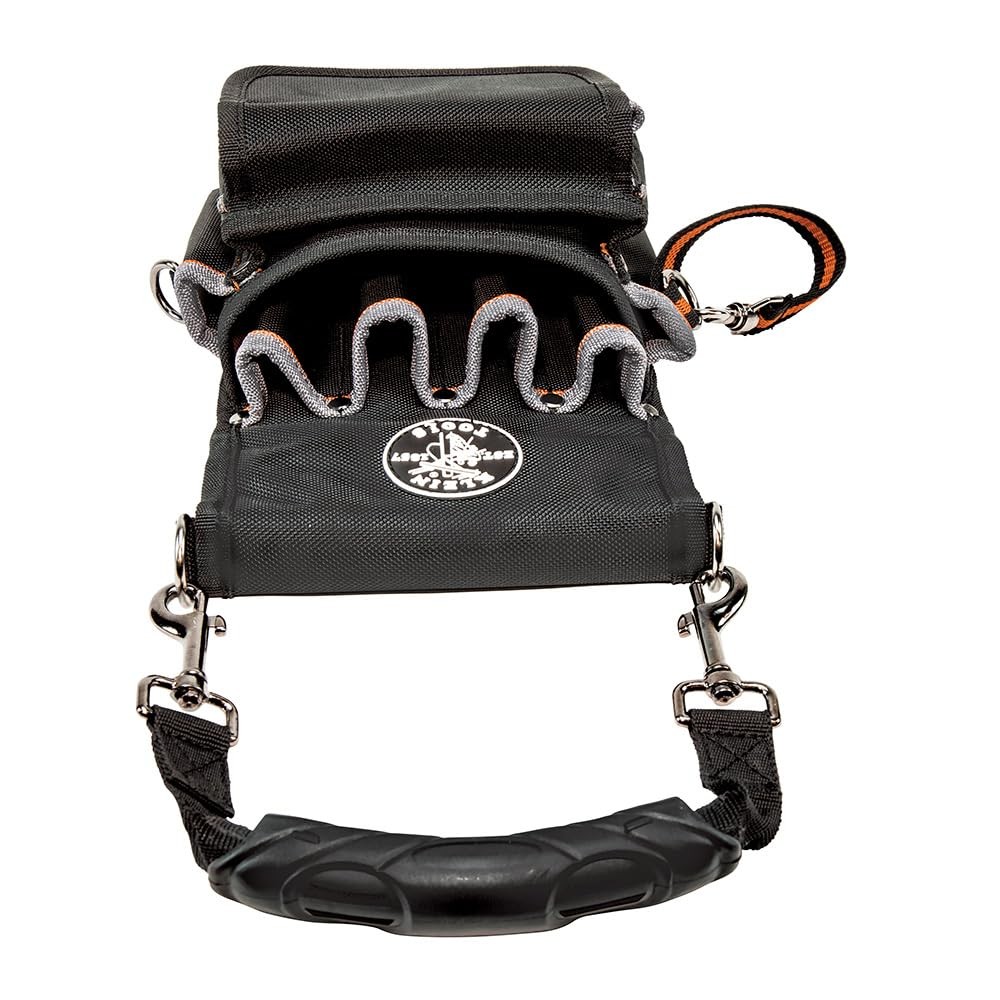 Klein Tools 5242 Tool Pouch, Tradesman Pro tool One Size, Black/Orange/Gray