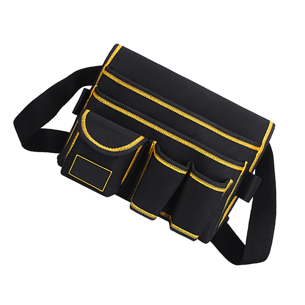Multipocket Design Tool Bag Black Barbers Hairdressing 1Set 9.8×8.3×3.1in