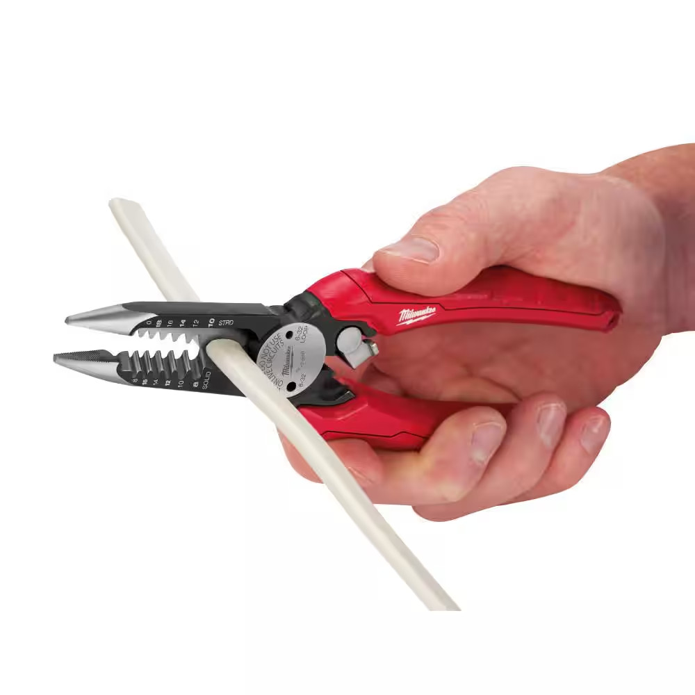 15 In. PACKOUT Backpack and Combination Electricians 6-In-1 Wire Strippers Plier