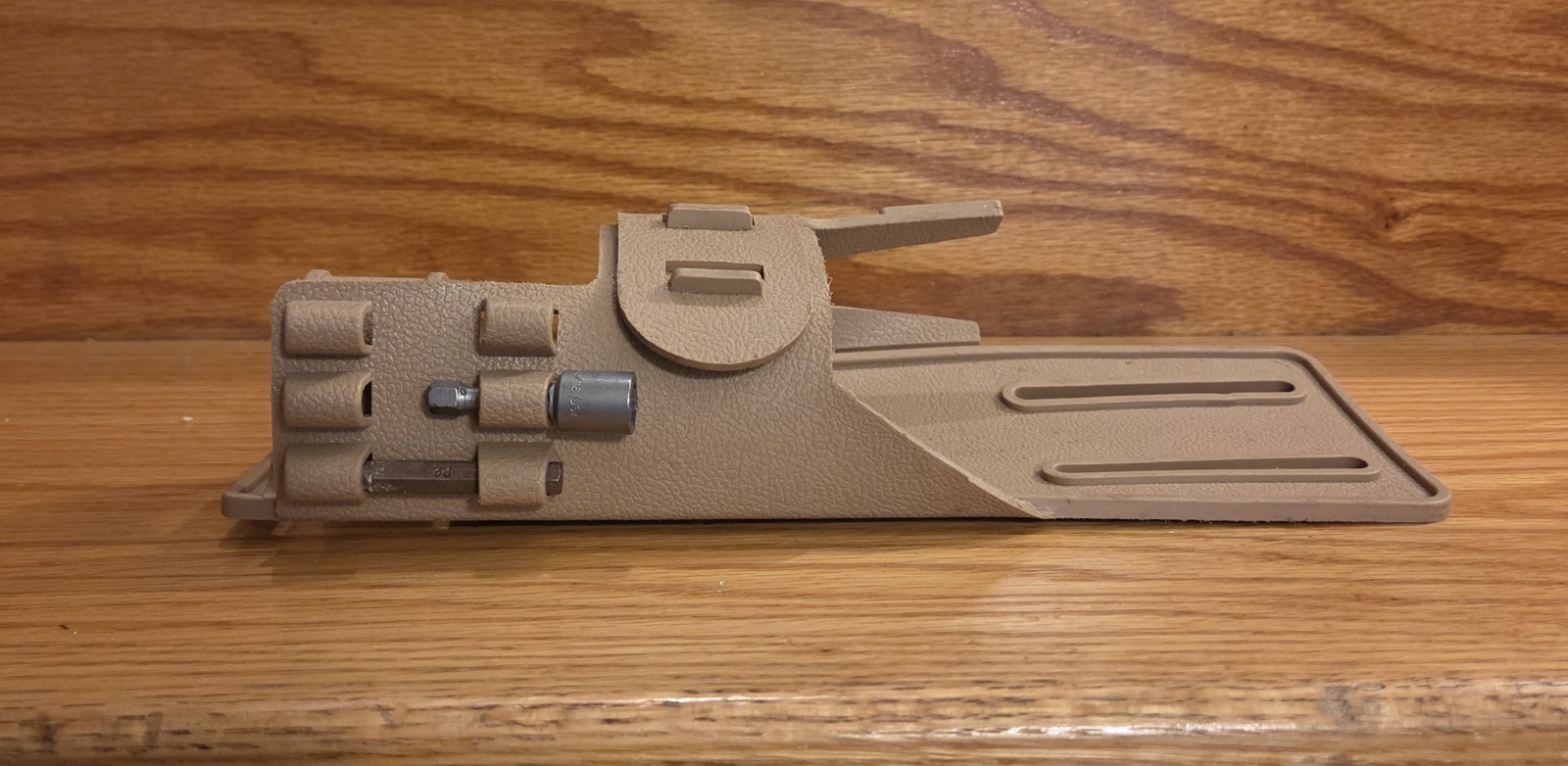 Heavy Duty Drill & Bit Holster For Tool Belt No Tool Holster Only Brown Silicone