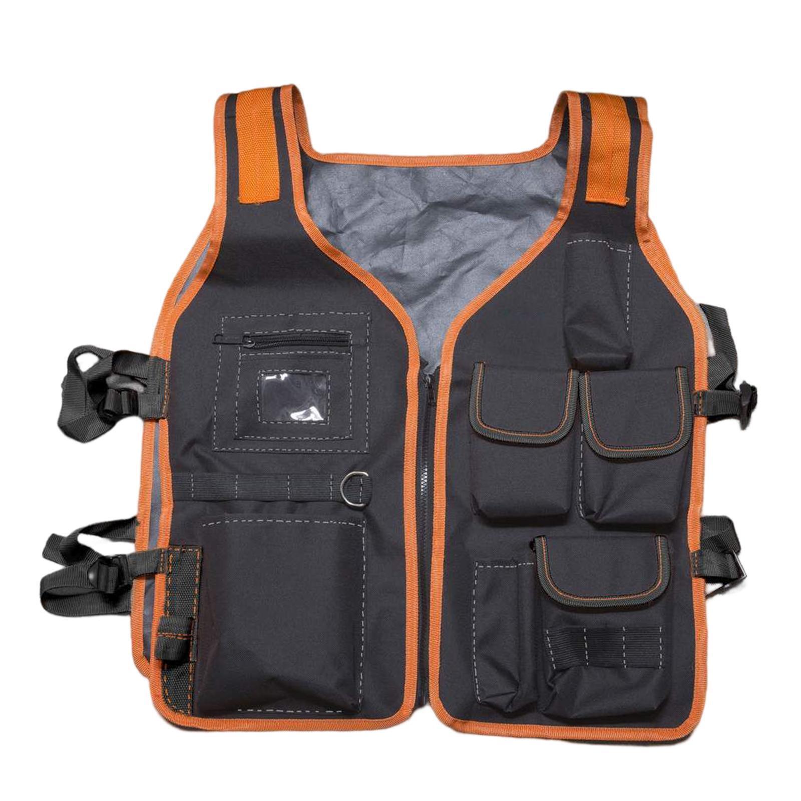 Vest Tool Electrician Universal Utility Chest Pack Multi Pockets Storage Work