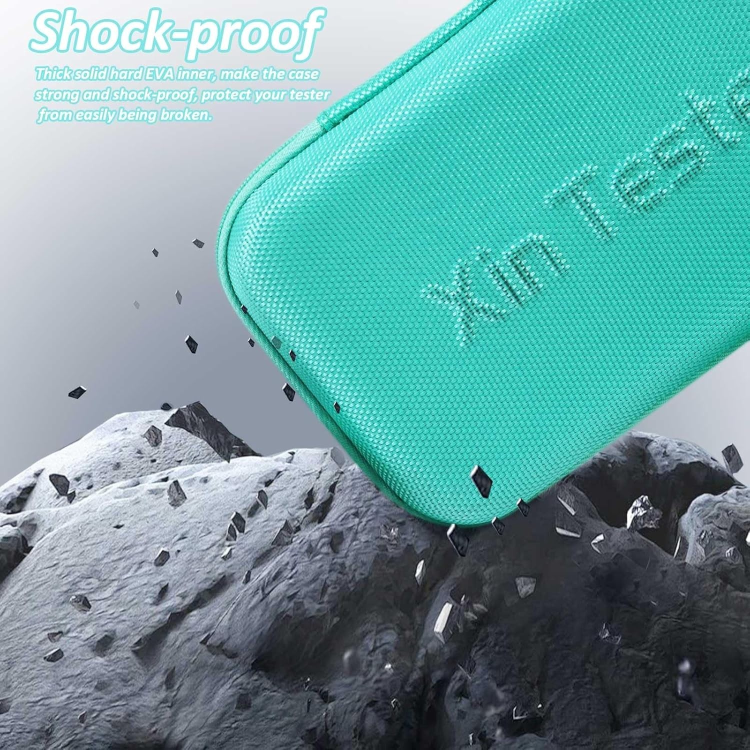 Waterproof EVA Tool Case 8.3” for Multimeter & Digital Testers – Elegant Green