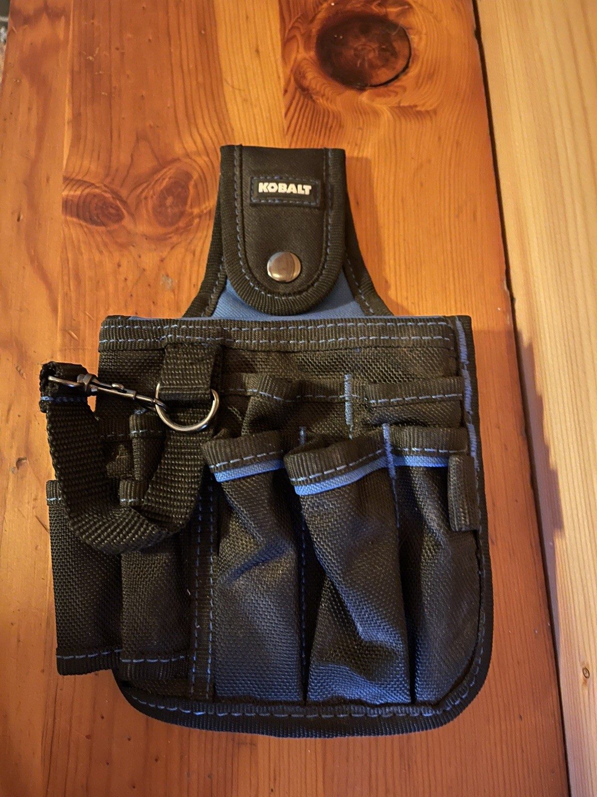 Kobalt Polyester Fabric Technician’s Tool Pouch 10 Pockets Belt Loop
