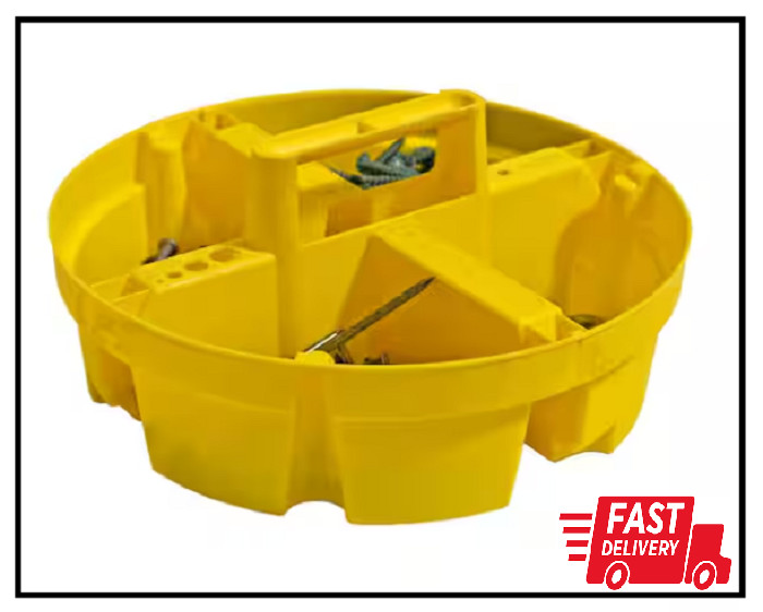 10.25 In. 4-compartment Bucket Stacker Small Parts Organizer For Bucket Storag