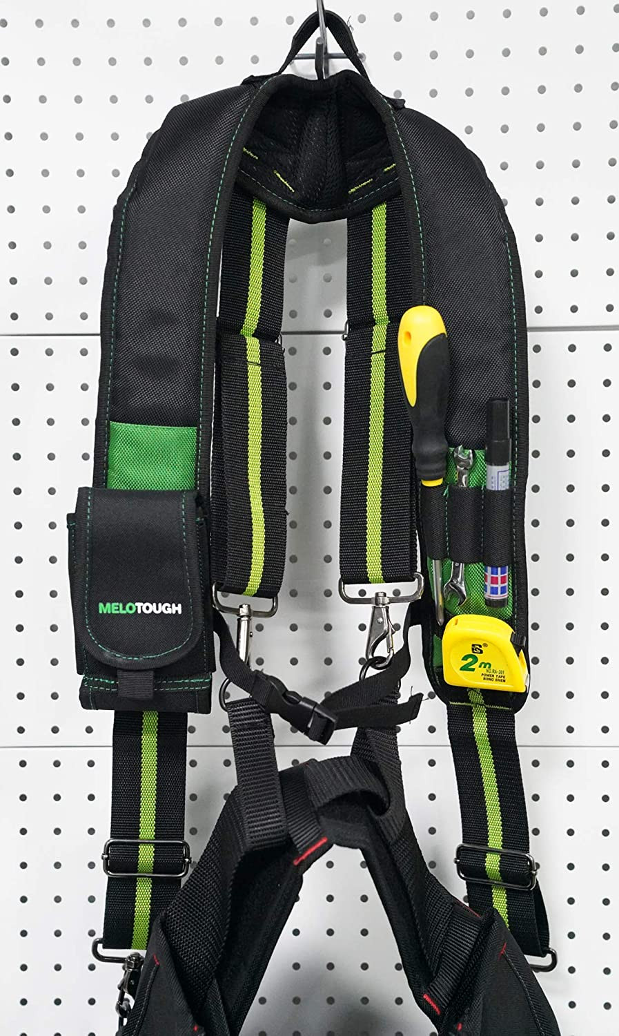 Tool Belt Suspenders Construction Work Suspenders With detachable Oliver Green