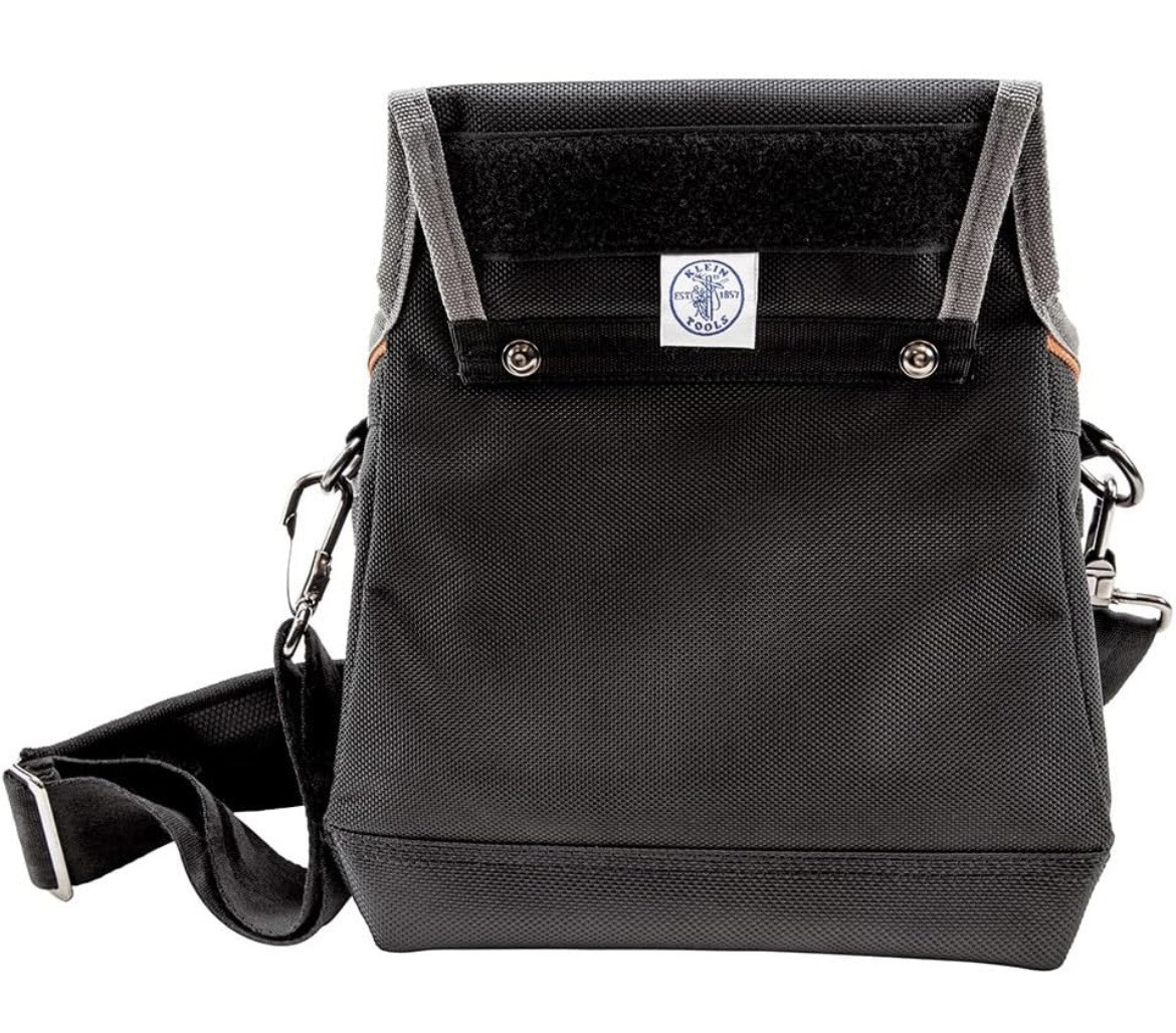 Klein Tools Tradesman Pro 15-Pocket Tool Pouch Holster in Black & Orange