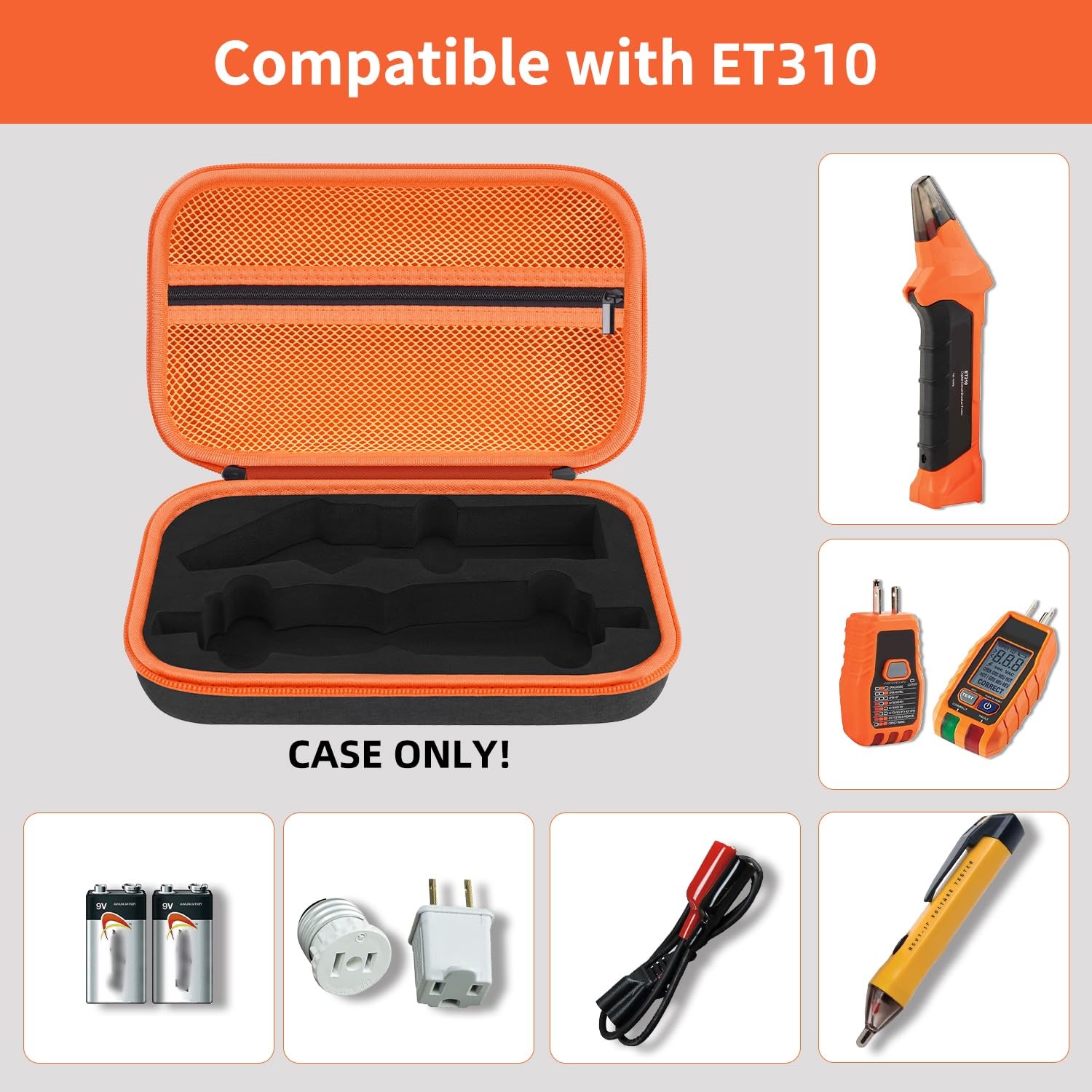 Hard Case for Klein Tools ET310 AC Circuit Breaker Finder Electric Tester & 8…