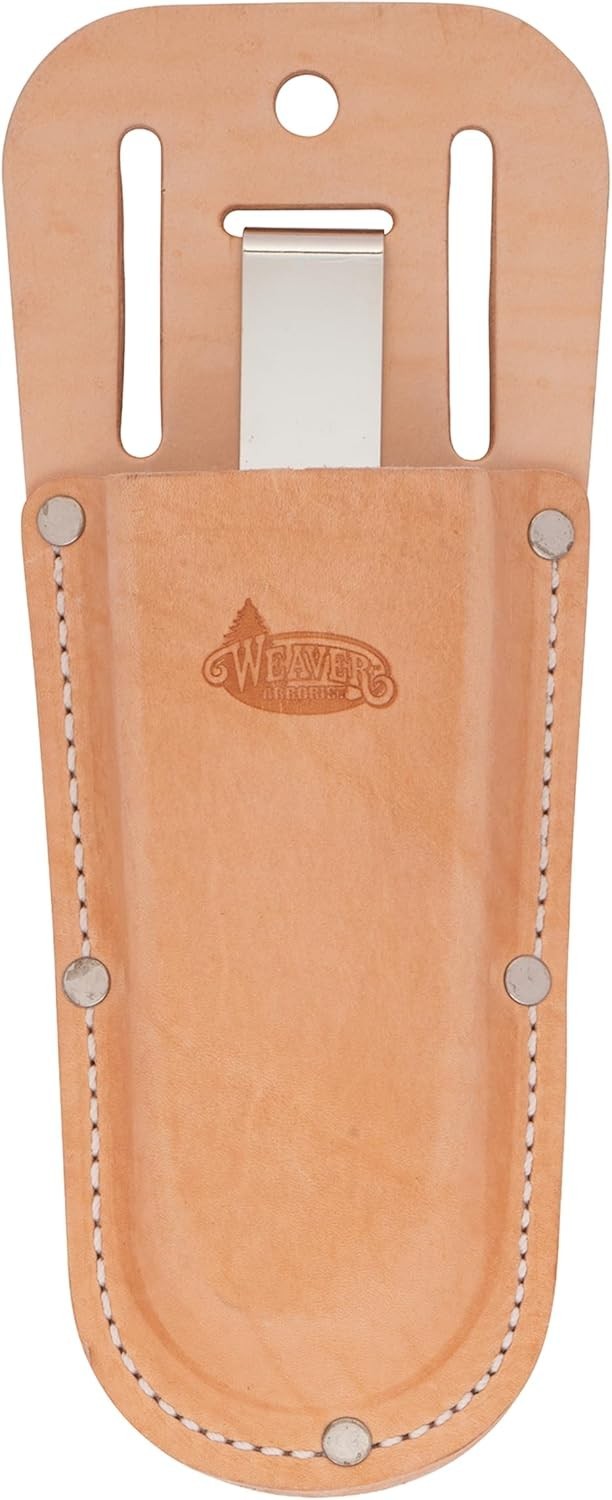 Stylish 8″ Arborist Pruner Pouch in Tan Leather – Perfect for Professionals