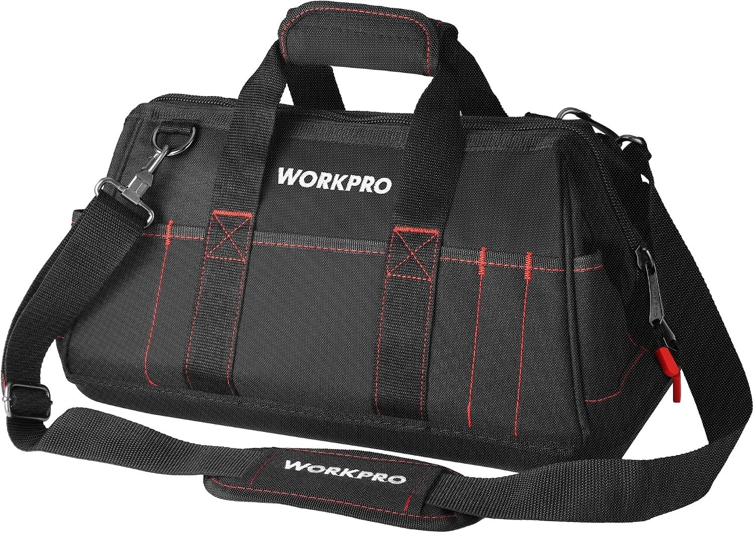 Durable Tool Bag with Multiple Compartments and Adjustable Shoulder Strap