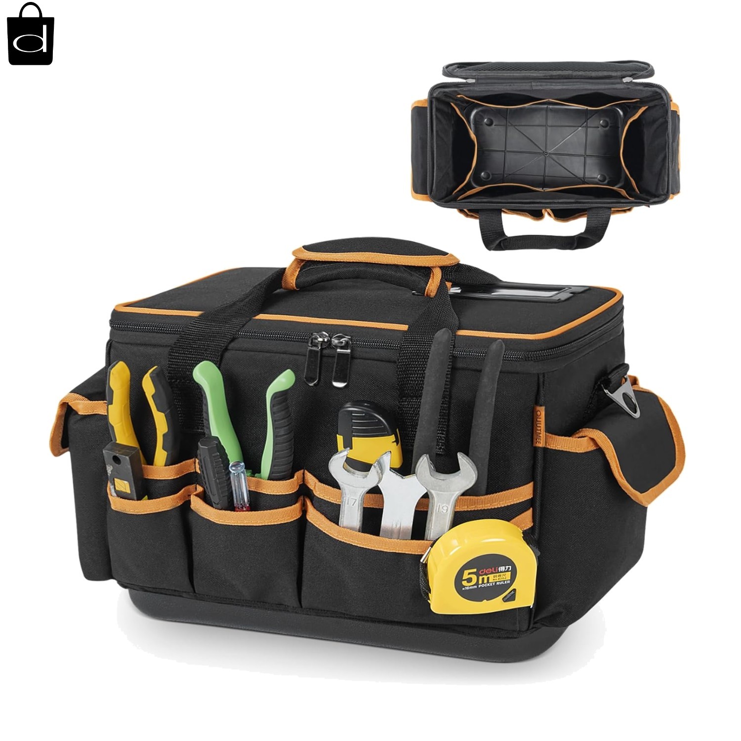 12 In. Open Top Tool Tote Bag