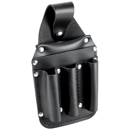 Klein Tools 5481 Black Leather 6 Pockets, 5481