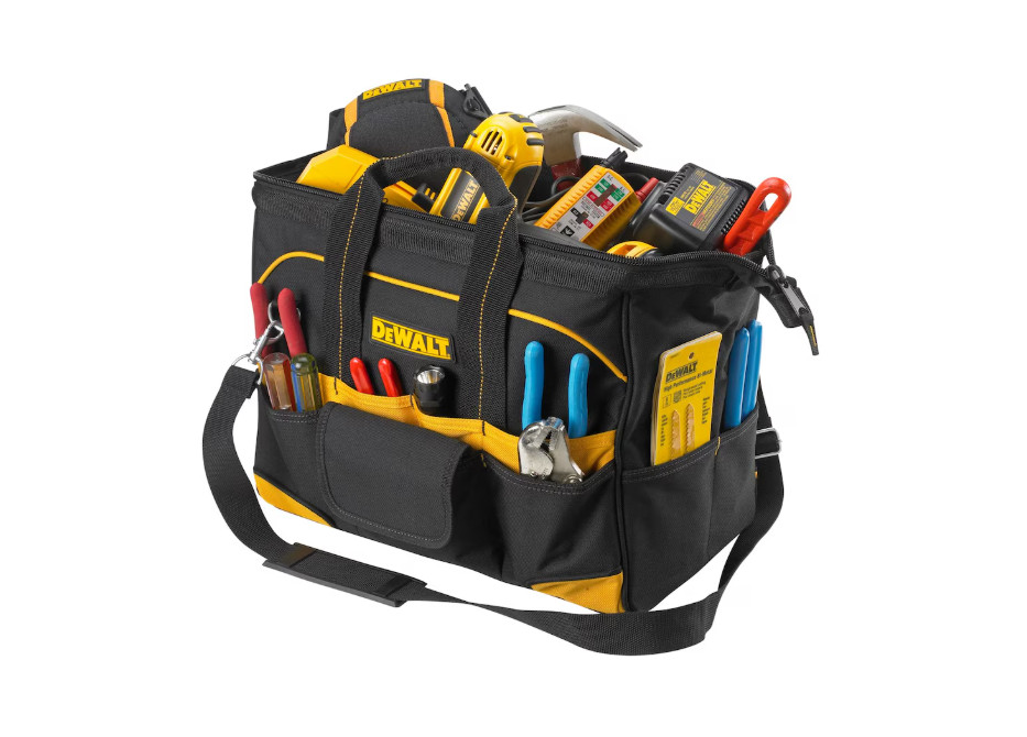 DEWALT DG5543 16″ Tradesman’s Tool Bag – 33 Pockets – Black/Yellow