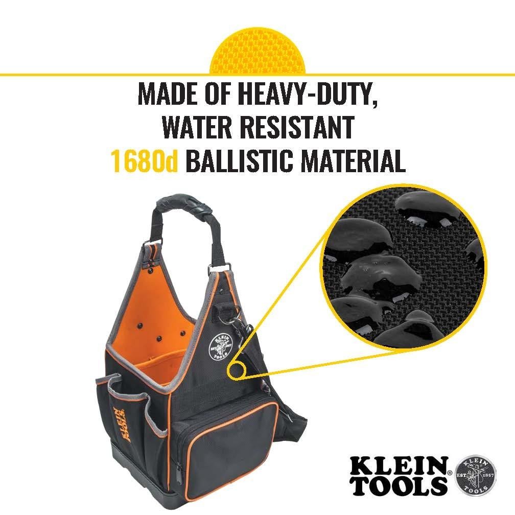 KLEIN TOOLS 554158-14 Tool Bag, Tradesman Pro Tool Tote, 20 Pockets, 8-Inch