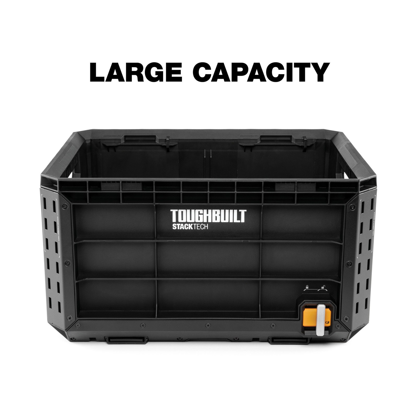 ToughBuilt StackTech Tool Crate with Auto-Locking Interface & Large Capacity