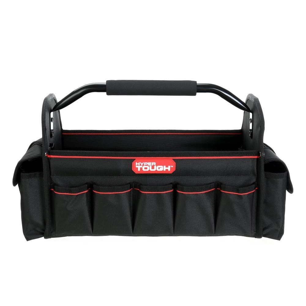 Open Top Tool Tote Bag 16 Inch Heavy Duty Storage Organizer with Pockets for