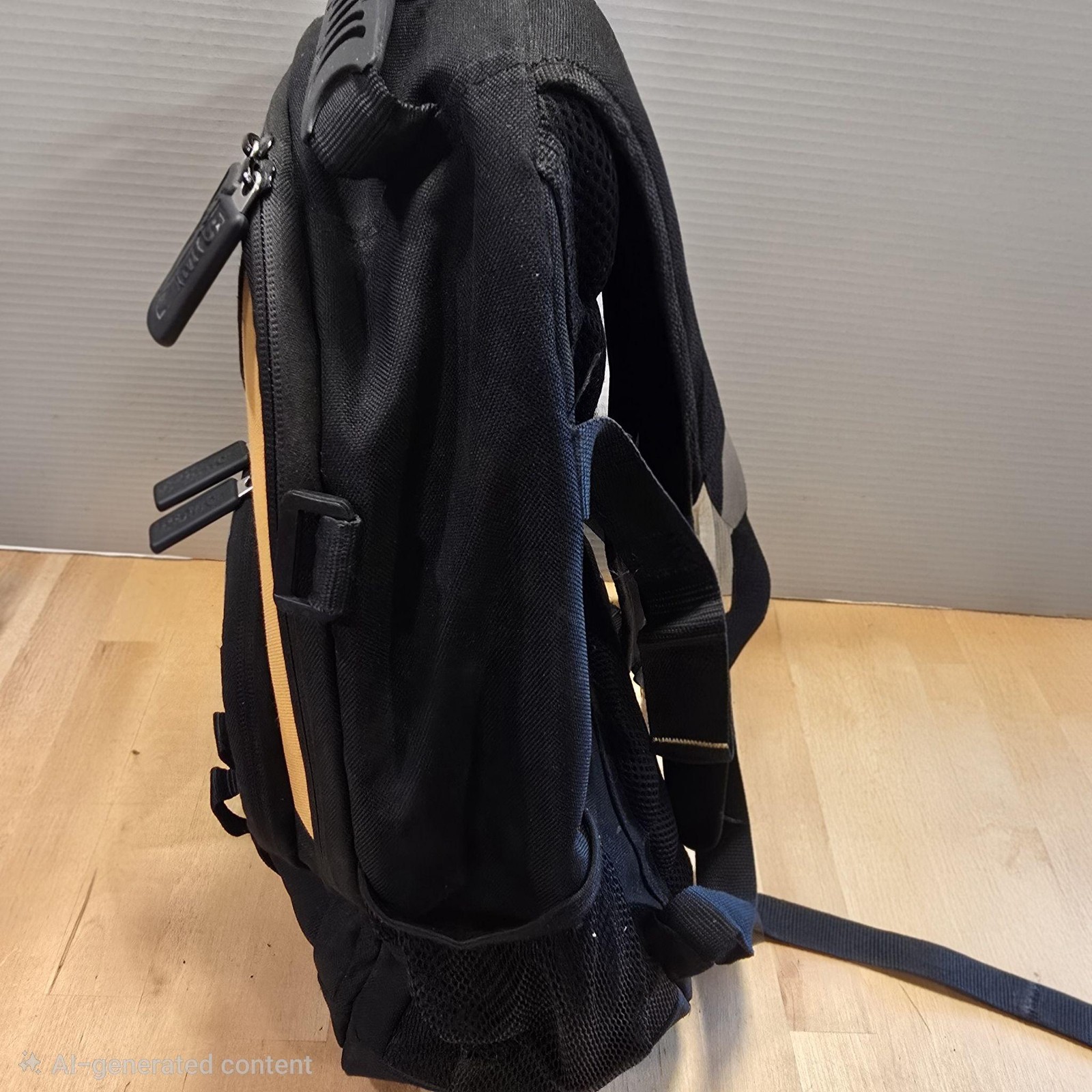 Bostitch Tool Backpack Adjustable Black Polyester Padded Handle Organizer Bag