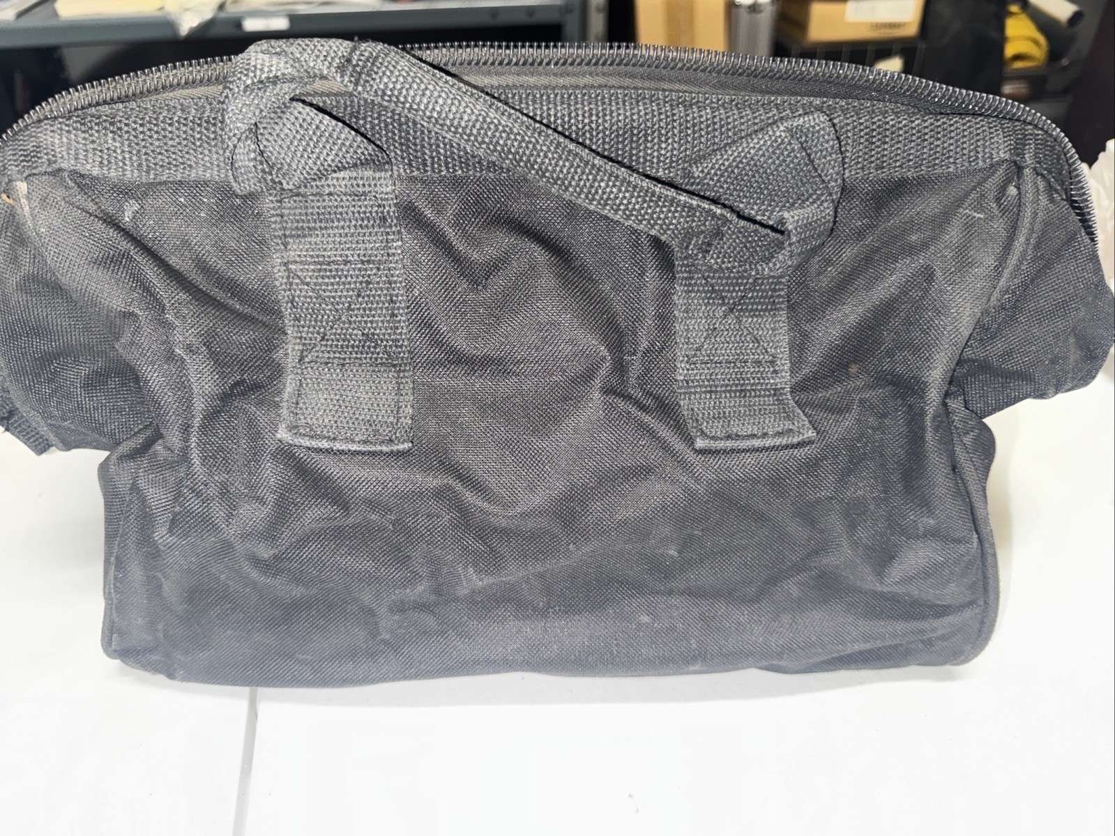 Craftsman 13″ Large Mouth Tool Bag – Black/Red