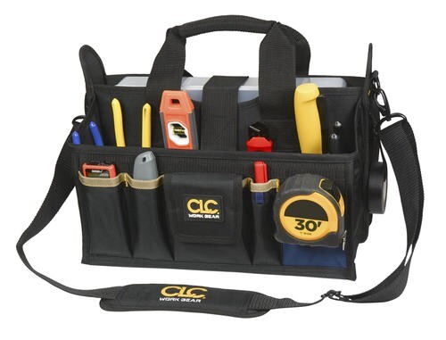 9″ Large Center Tray Tool Bag Contractor Grade Storage Heavy Duty Padded Handle