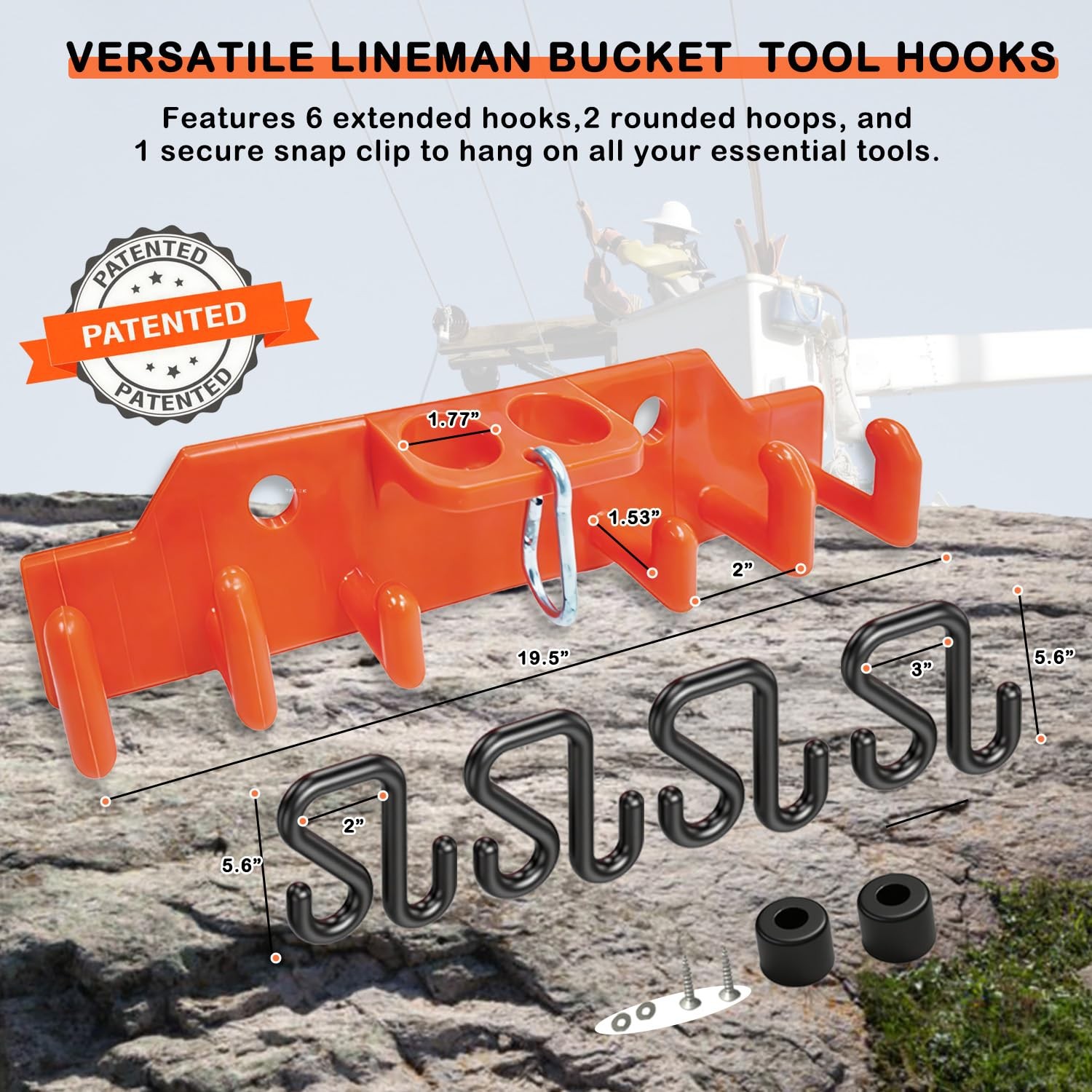 Lineman Tool Board, Bucket Truck Hook Organizer, Bucket Truck Accessories for…