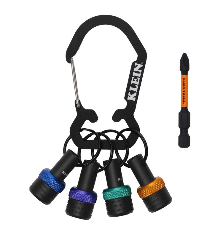 Klein Tools K33850 Bit Holder Keychain Set, 5 Pc.