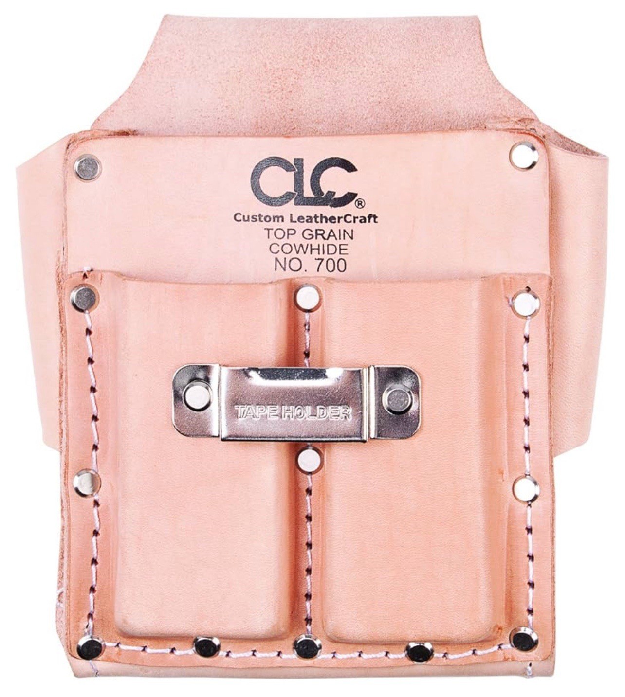 CLC Custom Leathercraft 700 Tool Pouch, Heavy Duty, 5-Pocket, Tan