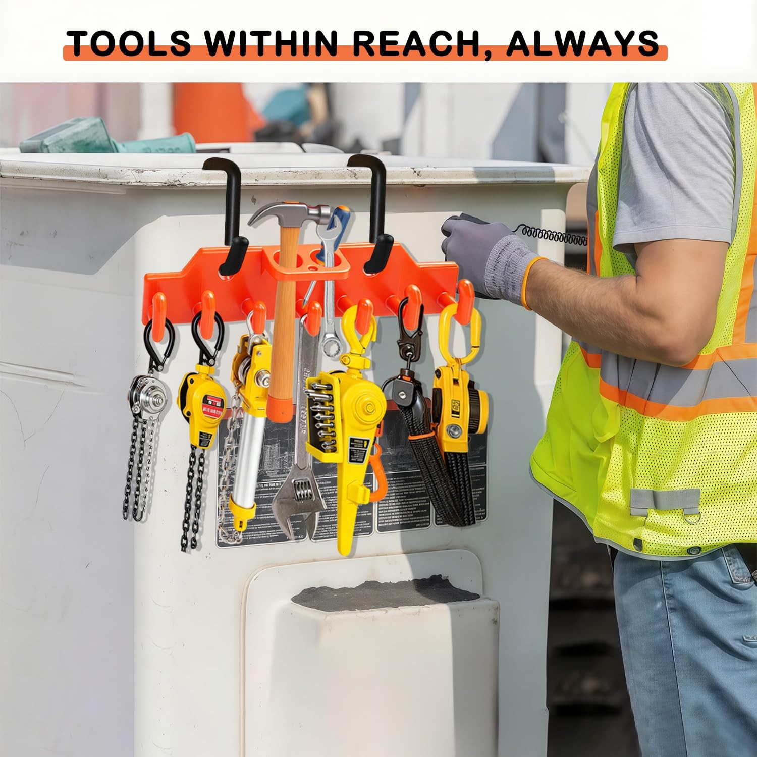 Lineman Tool Board, Bucket Truck Hook Organizer, Bucket Truck Accessories for…