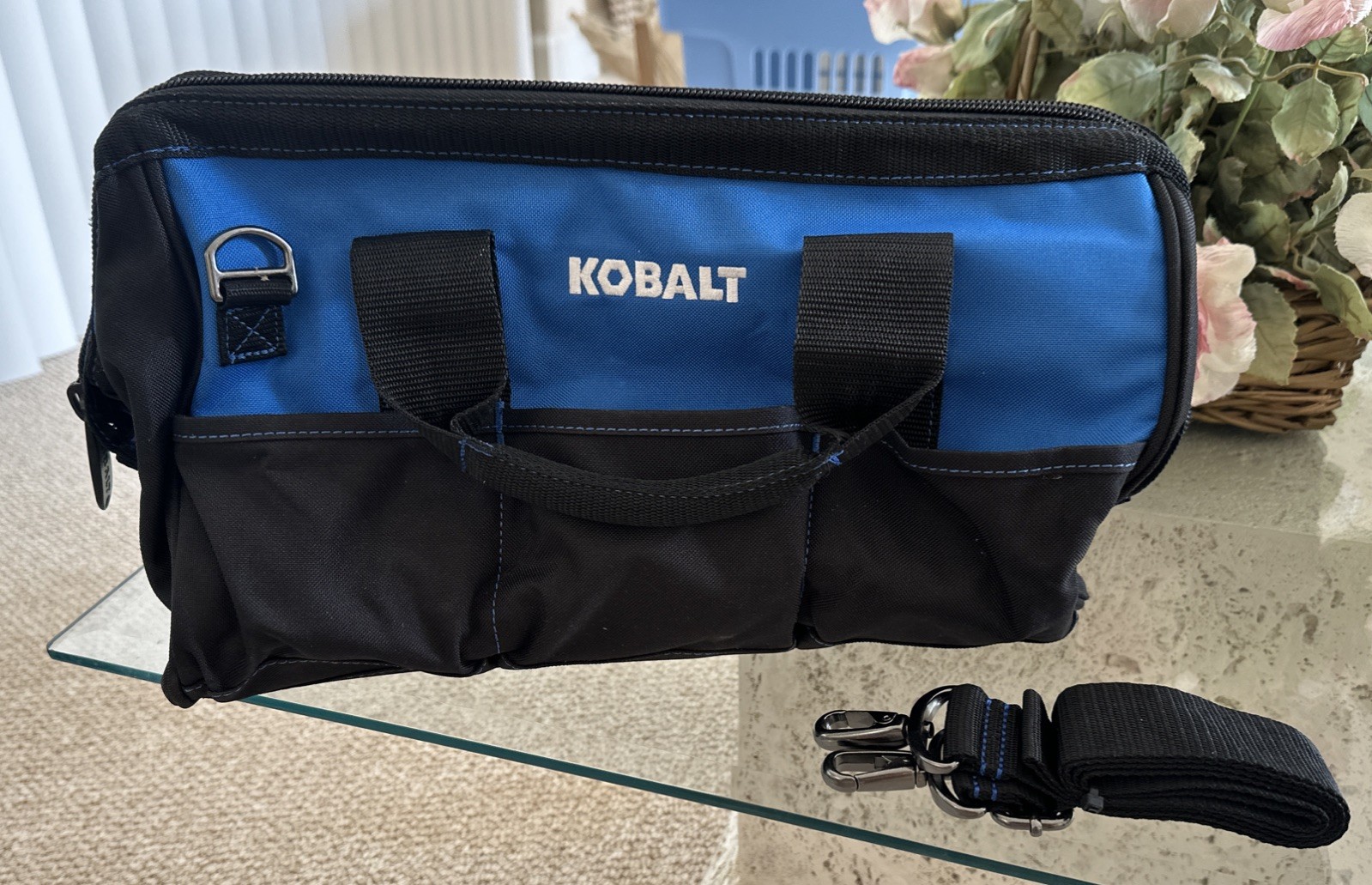 Kobalt – Workhorse – Blue Black Polyester 15-in Tool Bag