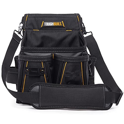 TOUGHBUILT MINI ELECTRICIAN POUCH, COMPACT TOOL POUCH TB-314-2 – BLACK/YELLOW