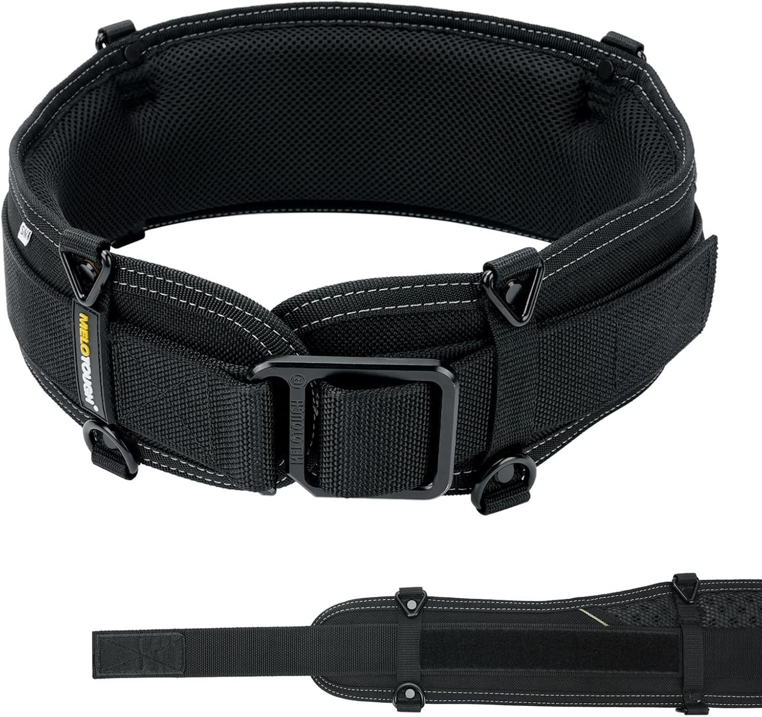 MELOTOUGH Padded Tool Belt Electrician Quick Release 30-43in