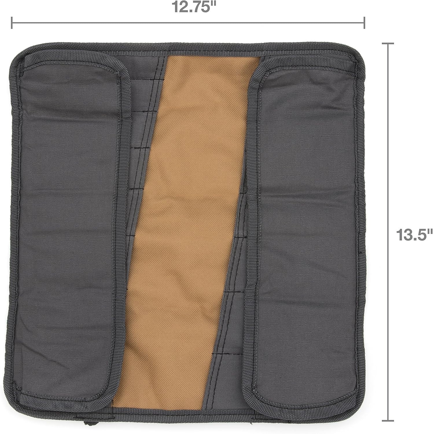Small Wrench Screwdriver Organizer Roll Canvas 16 Pockets Tool Storage