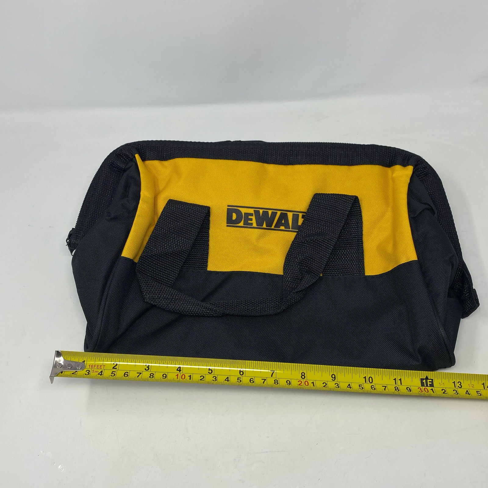 DEWALT 12″ x 9″ Black/Yellow Contractor Tool Bag