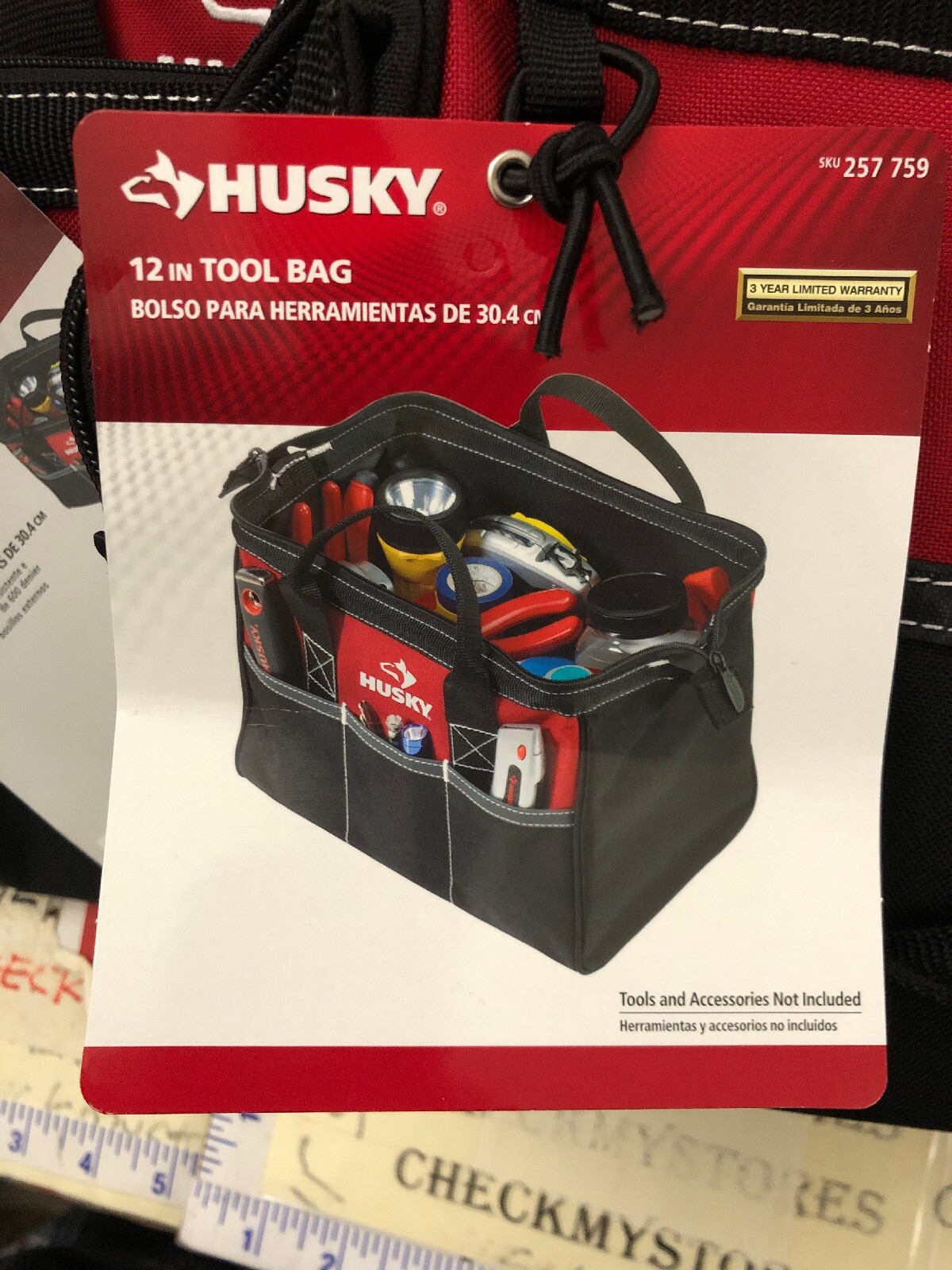 5X HUSKY 12 Inch Tool Bag Contractor’s Multi-Purpose Water-Resistant Tote