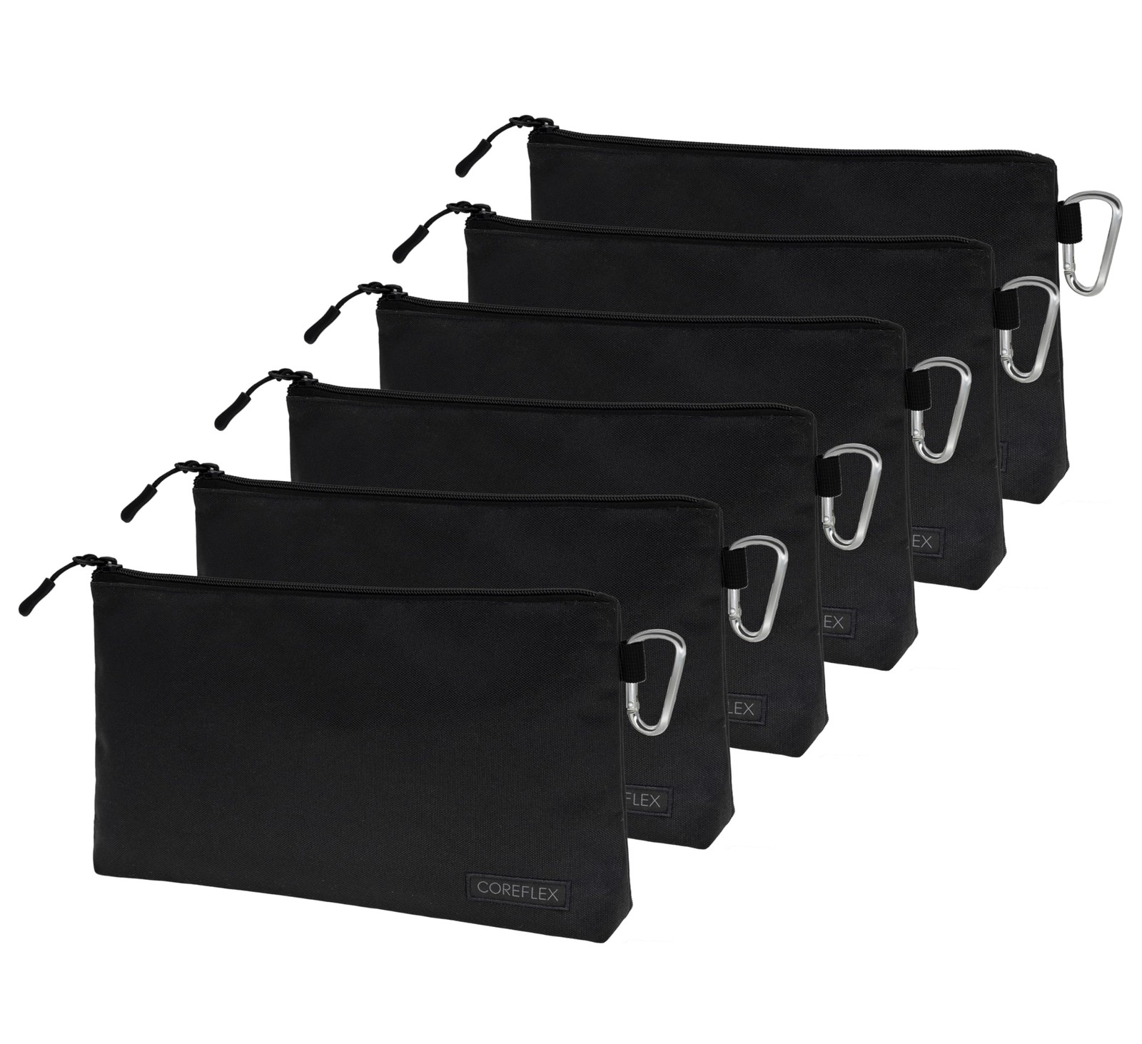 Multipurpose Tool Pouch Zipper Bag – Heavy Duty Storage Bag (6 Pack, 12″)
