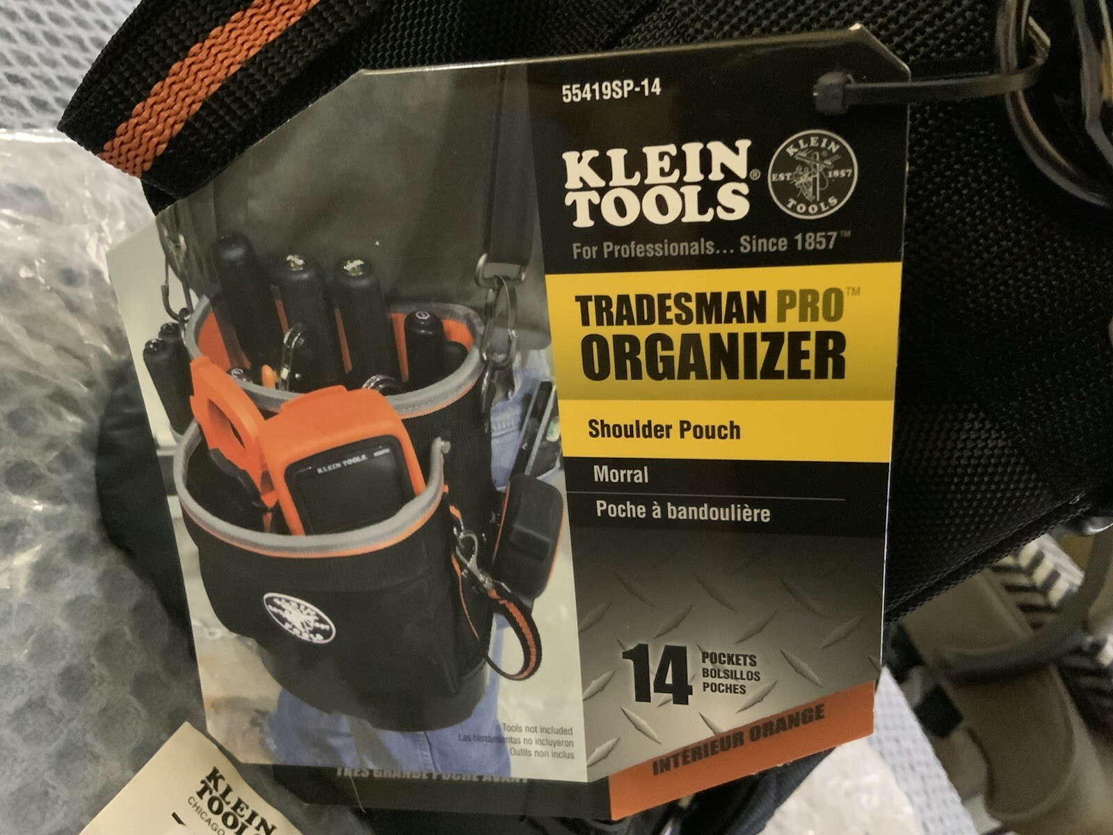 Klein Tools 55419SP-14 Tradesman PRO Tool Tote 1680D Ballistic Weave 14 Pockets