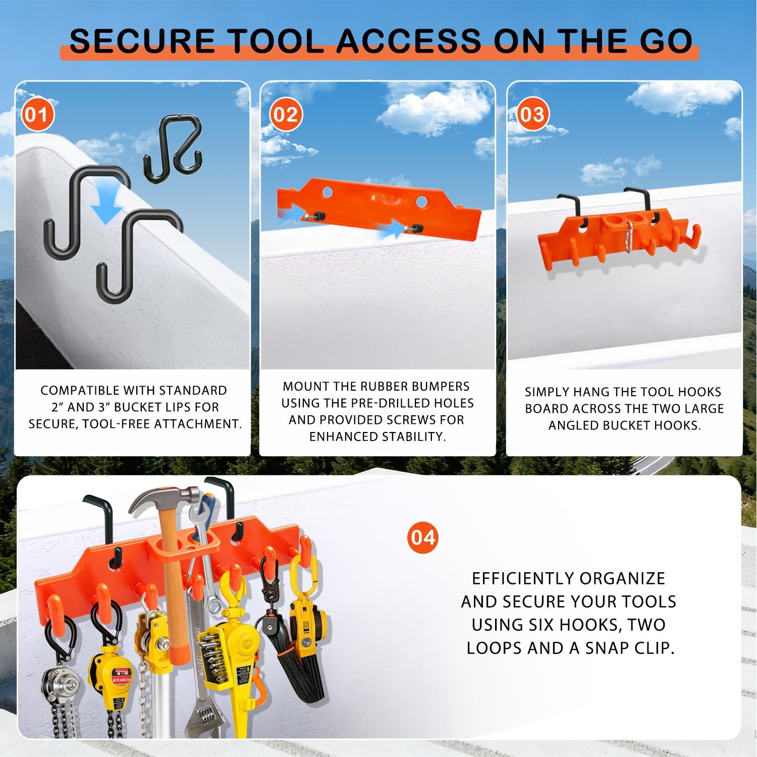 Lineman Tool Board, Bucket Truck Hook Organizer, Bucket Truck Accessories for…