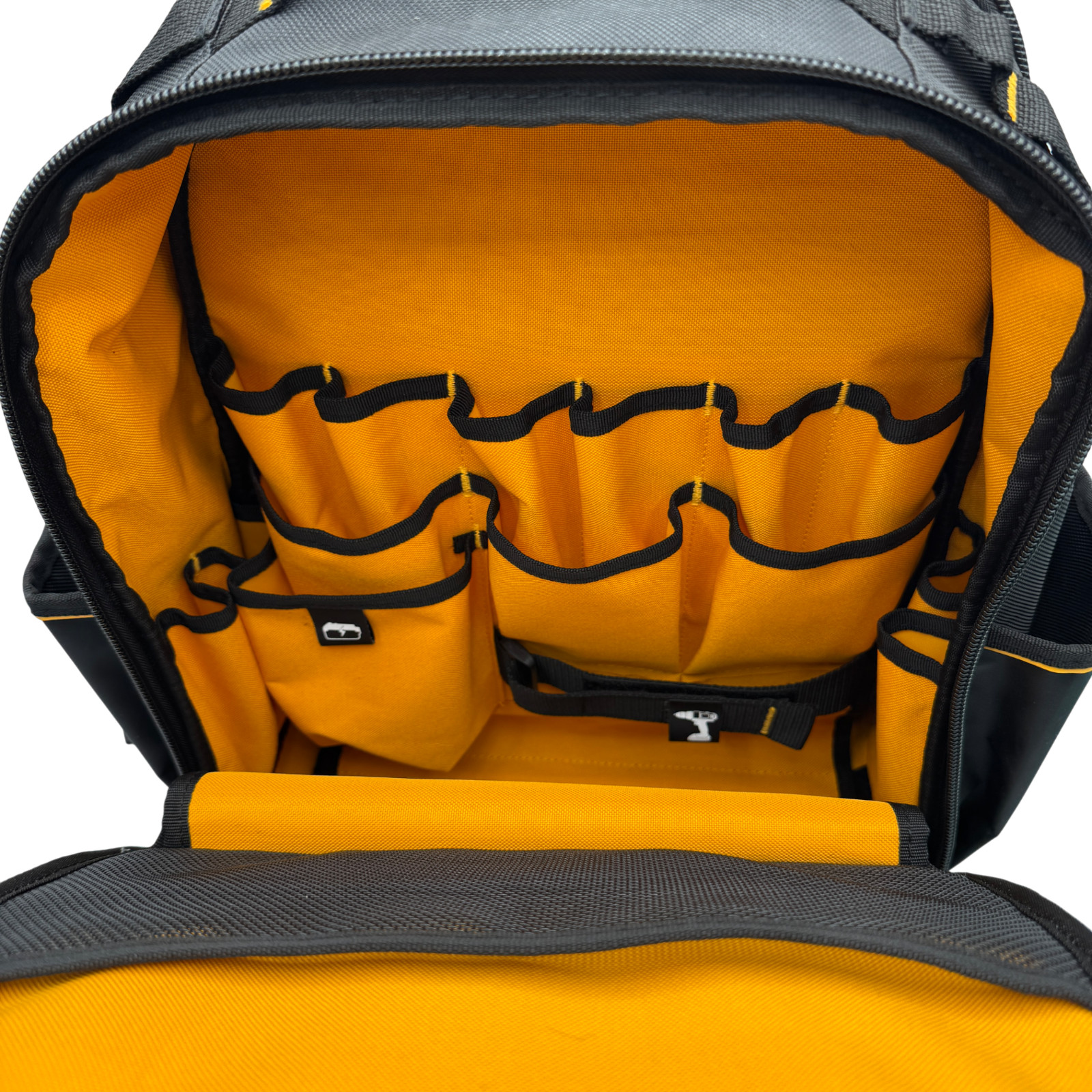 DeWALT PRO Durable Denier Fabric Backpack DWST560102 w/ 43 Pockets NEW Water Res