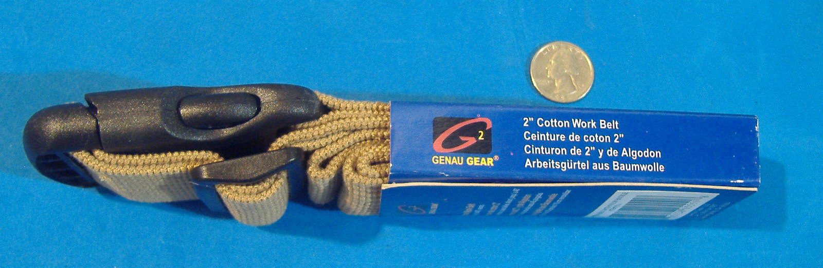 2″ WIDE ADJUSTABLE COTTON WEB STRAP TOOL BELT WITH PLASTIC BUCKLE 44″ LONG