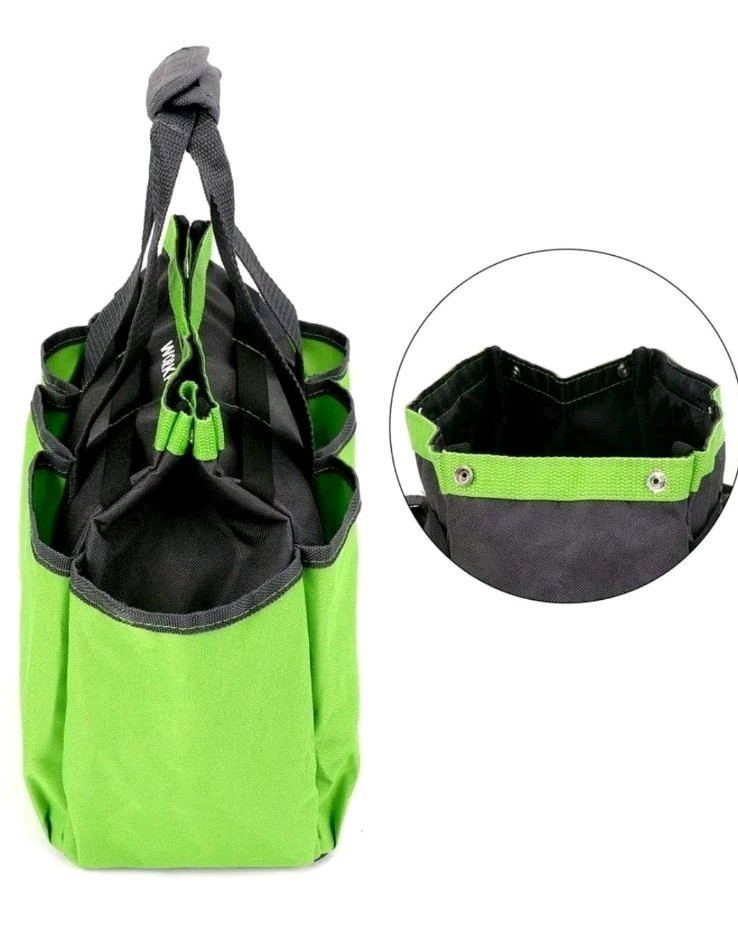 WORKPRO Garden Tool Bag Garden Tote Storage Bag With 8 Pockets Home Organizer