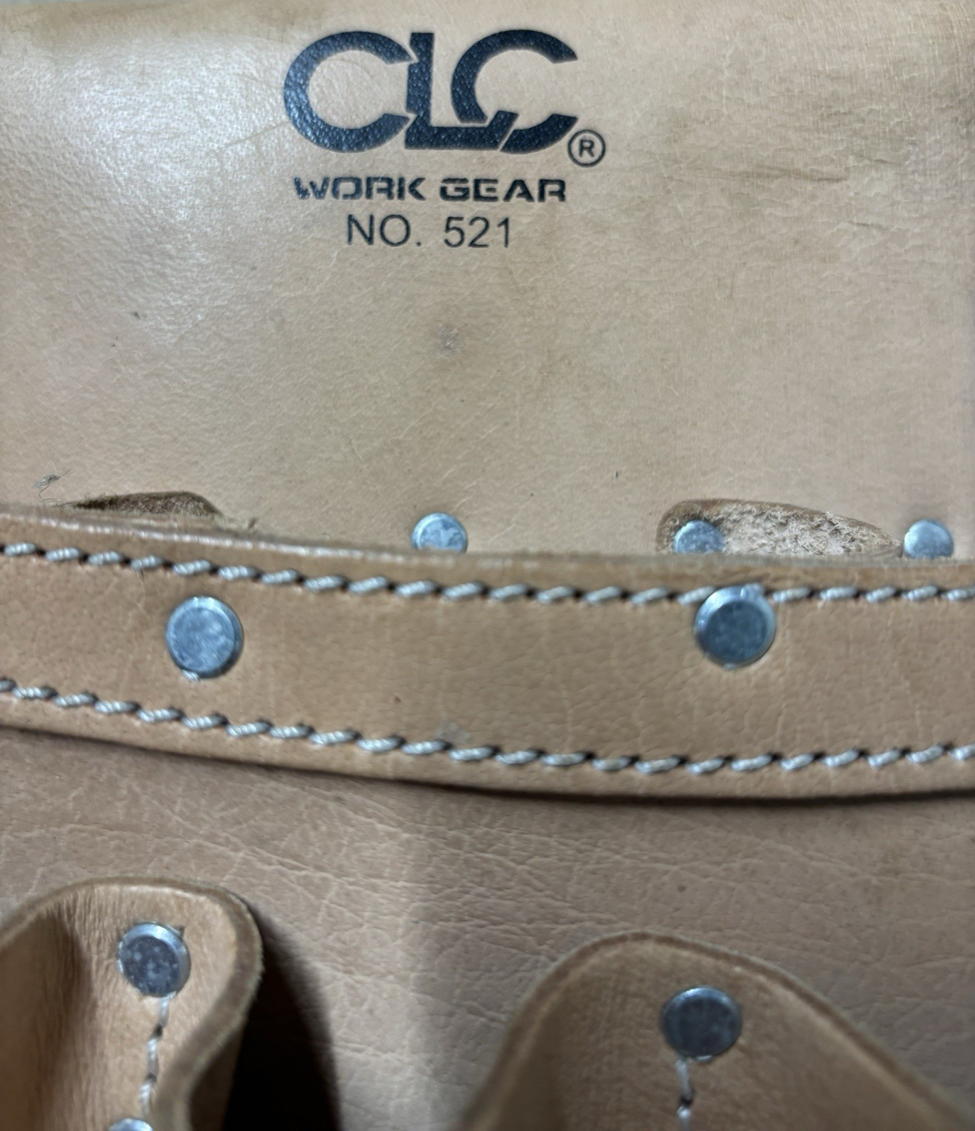 CLC 521 Leather Tool Pouch, Tan, 8 Pockets