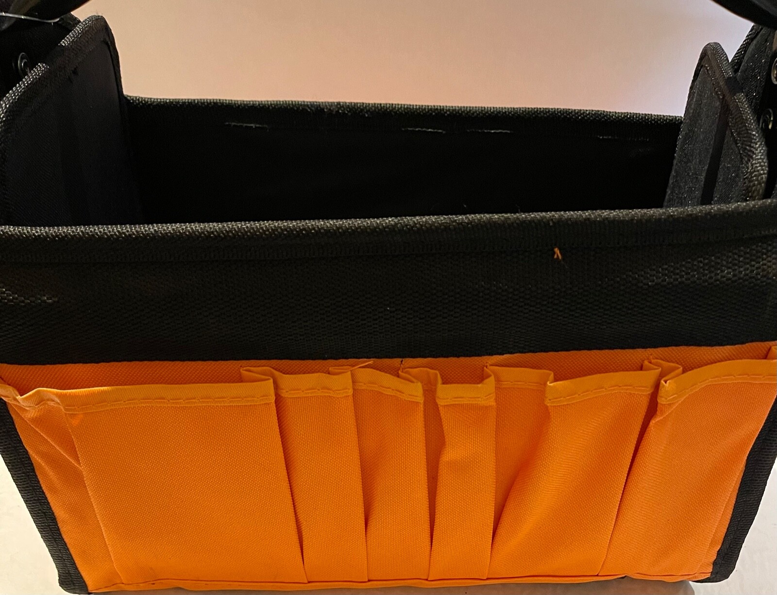 Torelli Tools Collapsible Tool Bag, Exterior Pockets, Foam Padded Handle, Orange