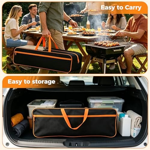 Extra Large Grill Tool Storage Bag, Heavy Duty BBQ Accessories Organizer,