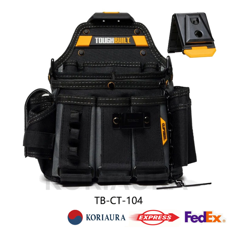 TOUGHBUILT TB-CT-104 Master Electrician Pouch With Shoulder Strap 25pockets=